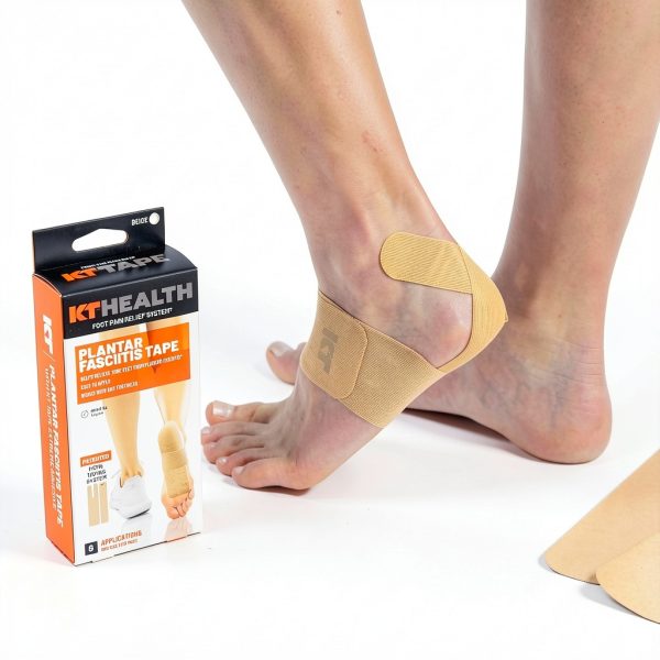 KT Tape Plantar Fasciitis Support – 8 Strips, Fast Heel & Arch Relief-4