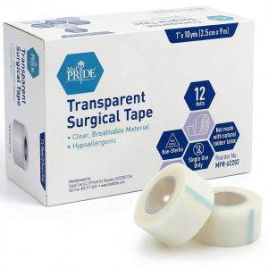MED Pride Hypoallergenic Adhesive Surgical Tape Latex Free 1" x 10yd-0