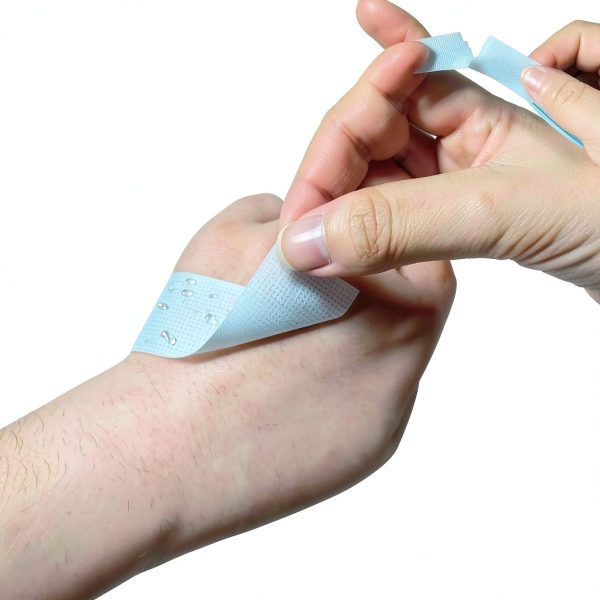 OK TAPE Silicone Medical Tape (2 Rolls) for Sensitive Skin,Waterproof Surgical Tape for Secures Dressings and Gauze,Pain-Free Removal Micropore Tape, First Aid Bandage Tape,1" x 5yd,Blue-2