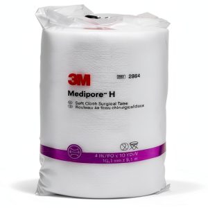 3M Medipore H Soft Cloth Surgical Tape 4" x 10yd (3 Rolls)-0