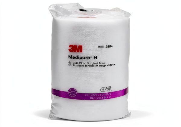 3M Medipore H Soft Cloth Surgical Tape 4" x 10yd (3 Rolls)-0