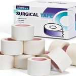 Paper Medical Tape 10 Rolls - 1" x 10 Yards Latex-Free & Hypoallergenic Soft Paper Surgical Tape, Applicable to Surgical Tape for Skin, Dressings, Wound First Aid Tape-0