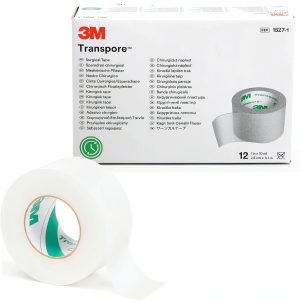3M Transpore Surgical Tape 1 inch x 10 yd 12 rolls-0