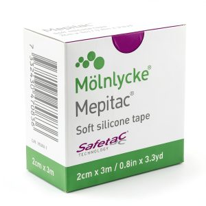 Mepitac Soft Silicone Tape 2 cm x 3 in – Breathable, Residue‑Free-0
