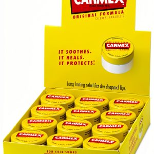 Carmex Moisturizing Lip Balm, Original Flavor, 0.25 oz Jar, 12/Box (LIL62458)-0