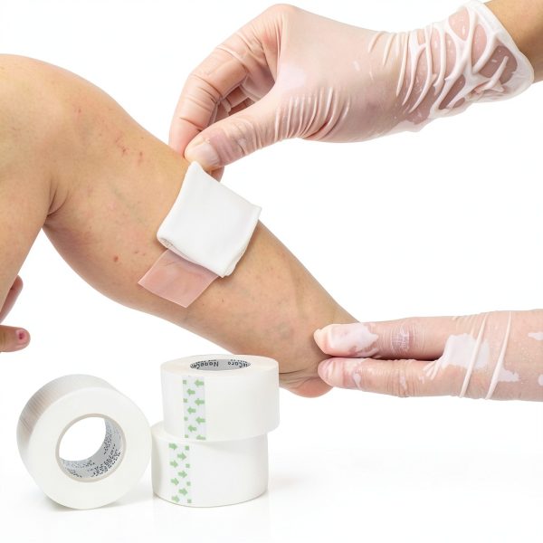 Hypoallergenic Transparent Surgical Tape 1 inch x 10yd |4 Rolls Waterproof,Clear| Medical Tape for Skin, Dressings and Face| First Aid Bandage Tape for Sensitive Skin-7