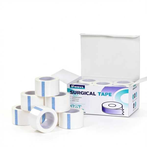 Paper Medical Tape 10 Rolls - 1" x 10 Yards Latex-Free & Hypoallergenic Soft Paper Surgical Tape, Applicable to Surgical Tape for Skin, Dressings, Wound First Aid Tape-6